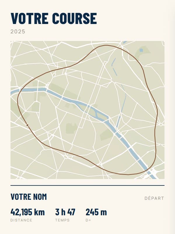 Affiche cadres médaille : exemple